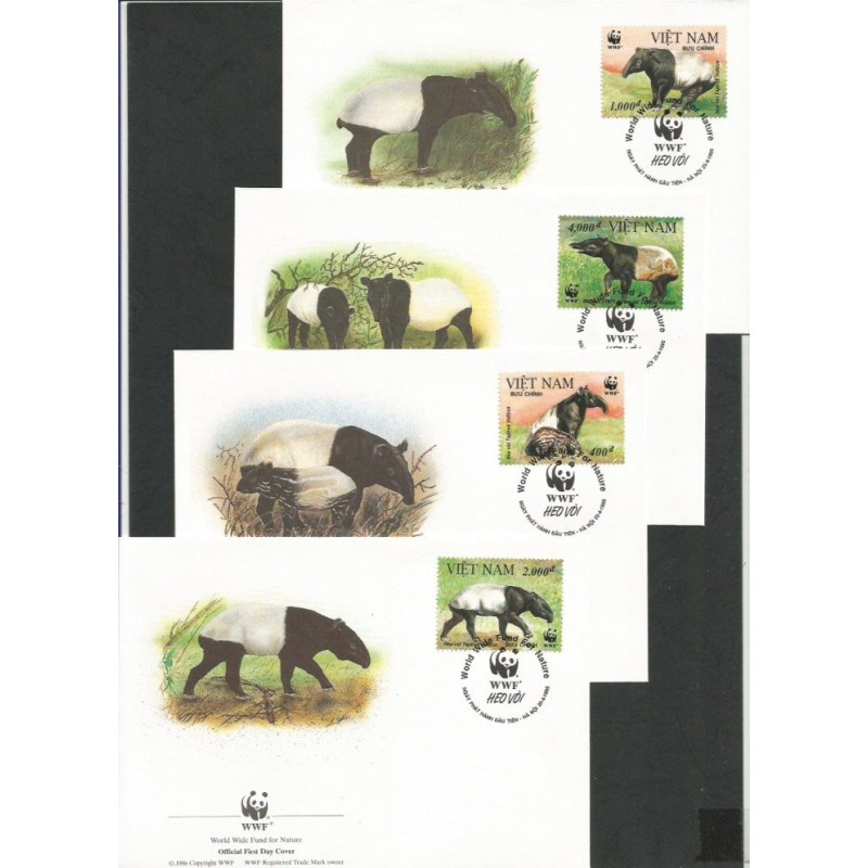 Wietnam 1995, WWF Tapir. FDC