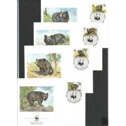 Pakistan 1989, WWF Niedźwiedź himalajski. FDC