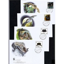 Łotwa 2008, WWF: Nietoperze. FDC