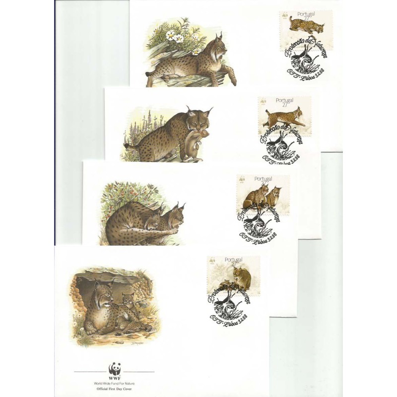 Portugalia 1988, WWF: ryś. FDC