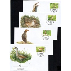 Mołdawia 2001, WWF: ptak derkacz. FDC