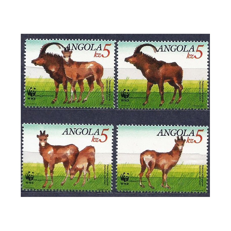 Angola 1990, WWF: antylopa sobolowa **