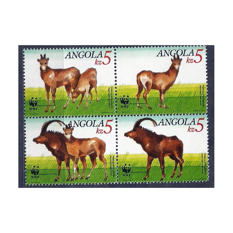 Angola 1990, WWF: antylopa sobolowa **