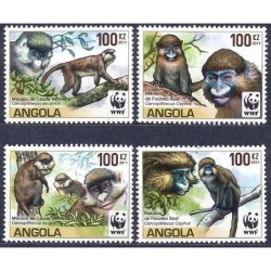 Angola 2011, WWF: małpa koczkodan biało wargi **