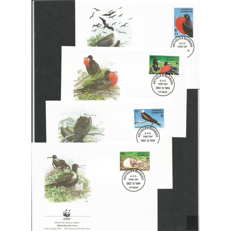 Antigua i Barbuda 1994, WWF: ptak fregata. FDC