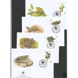 Belgia 2000, WWF: gady i płazy. FDC