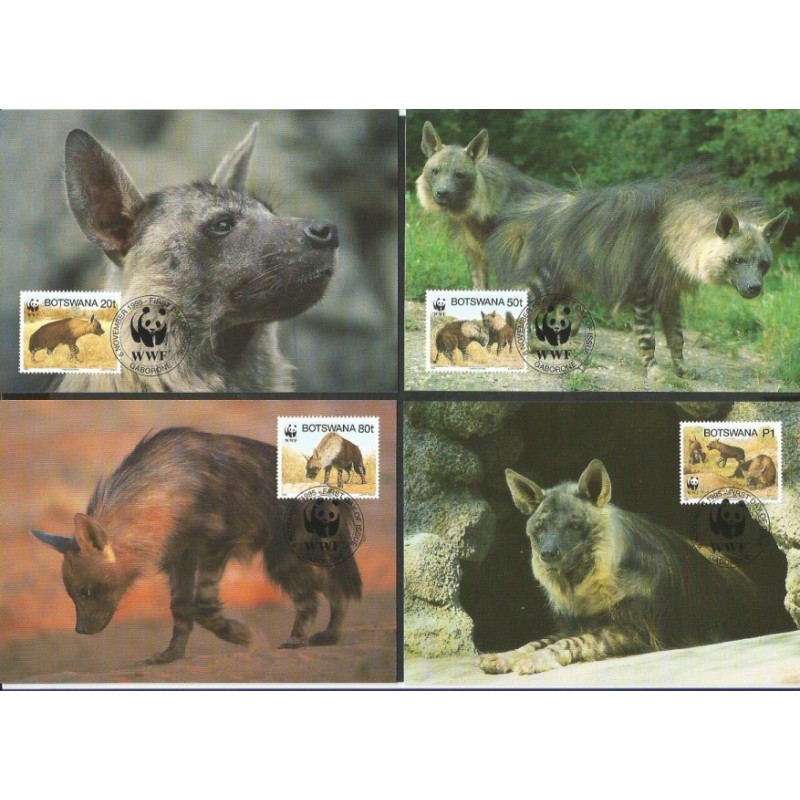 Botswana 1995, WWF: hiena. Karty maksimum