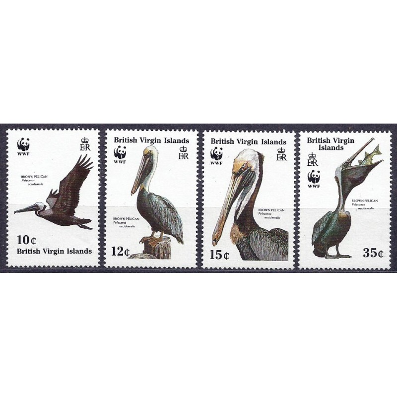 Br. W. Dziewicze 1988, WWF: ptak pelikan brunatny **