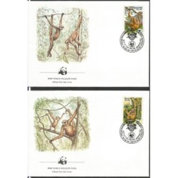 Brazylia 1984, WWF: małpy. FDC