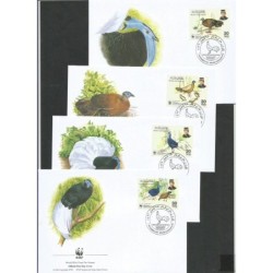 Brunei 2001, WWF: ptak kiściec. FDC