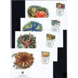 Bryt. Ter. Ind. 2001, WWF: rozgwiazdy. FDC