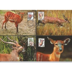 Burundi 2004, WWF: sitatunga sawannowa. Karty maksimum