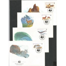 Chile 1984, WWF: ssaki. FDC