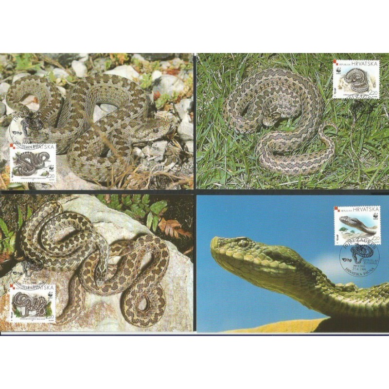 Chorwacja 1999, WWF: wąż. Karty maksimum