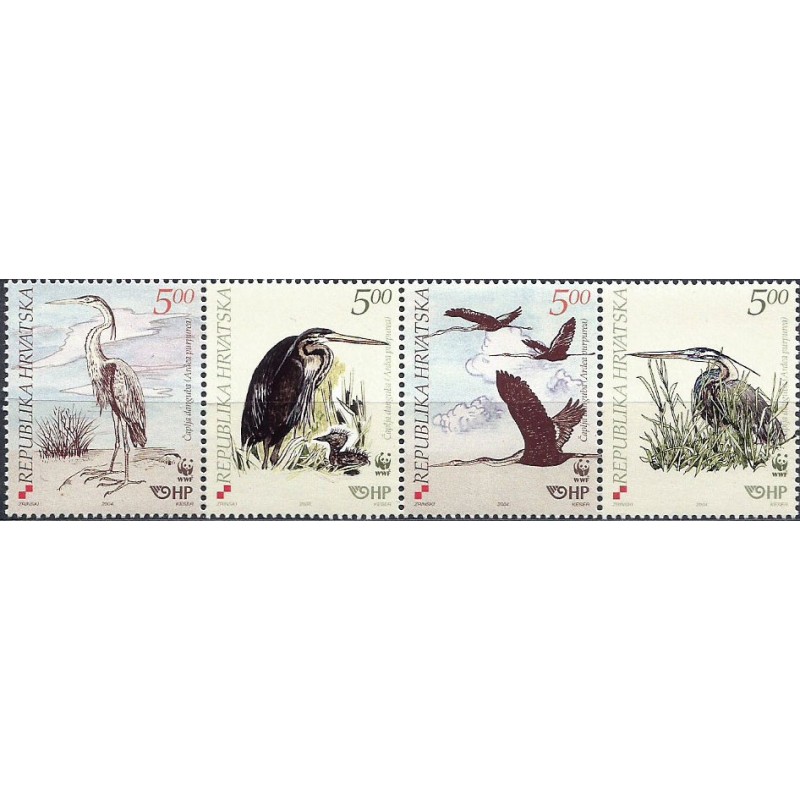 Chorwacja 2004, WWF: ptak czapla purpurowa **