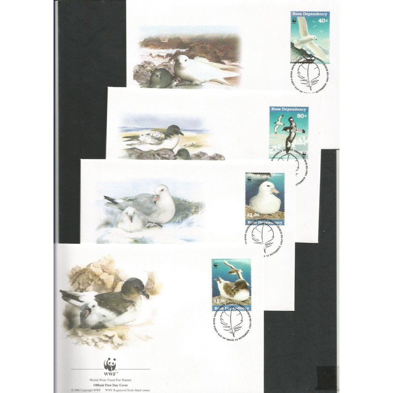 Dep. Rossa 1997, WWF: ptaki. FDC