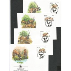 Erytrea 1996, WWF: gazela. FDC