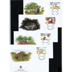 Erytrea 2001, WWF: hiena protel. FDC