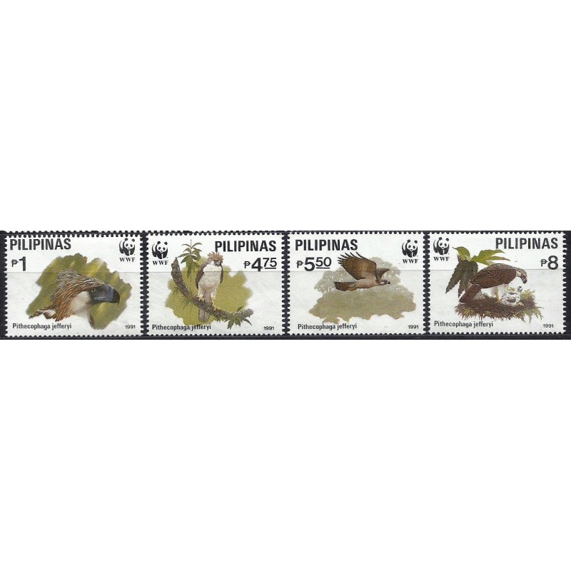 Filipiny 1991, WWF: ptak jastrząb małpożer **