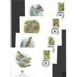 Bahamy 1995, WWF: ptaki. FDC