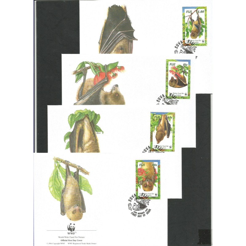Fidżi 1997, WWF: nietoperze. FDC
