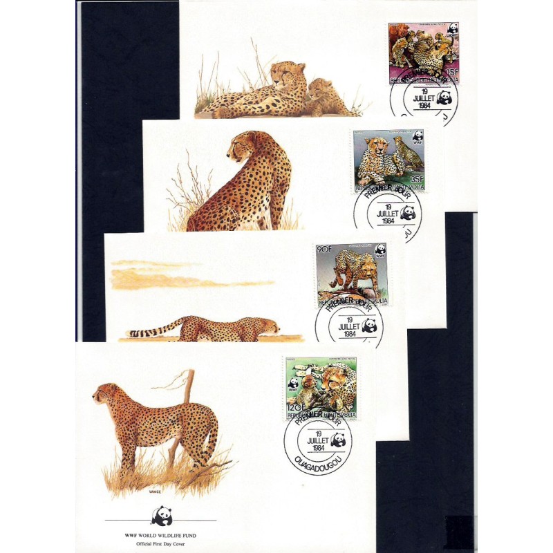 Górna Wolta 1984, WWF: gepard. FDC