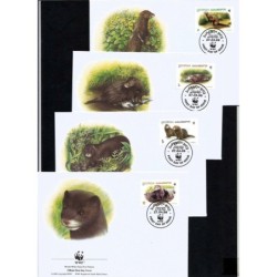 Gruzja 1999, WWF: norka. FDC