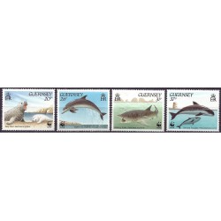 Guernsey 1990, WWF: fauna morska, ssaki, ryby, foki **