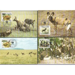 Gwinea 1987, WWF: hiena. Karty maksimum