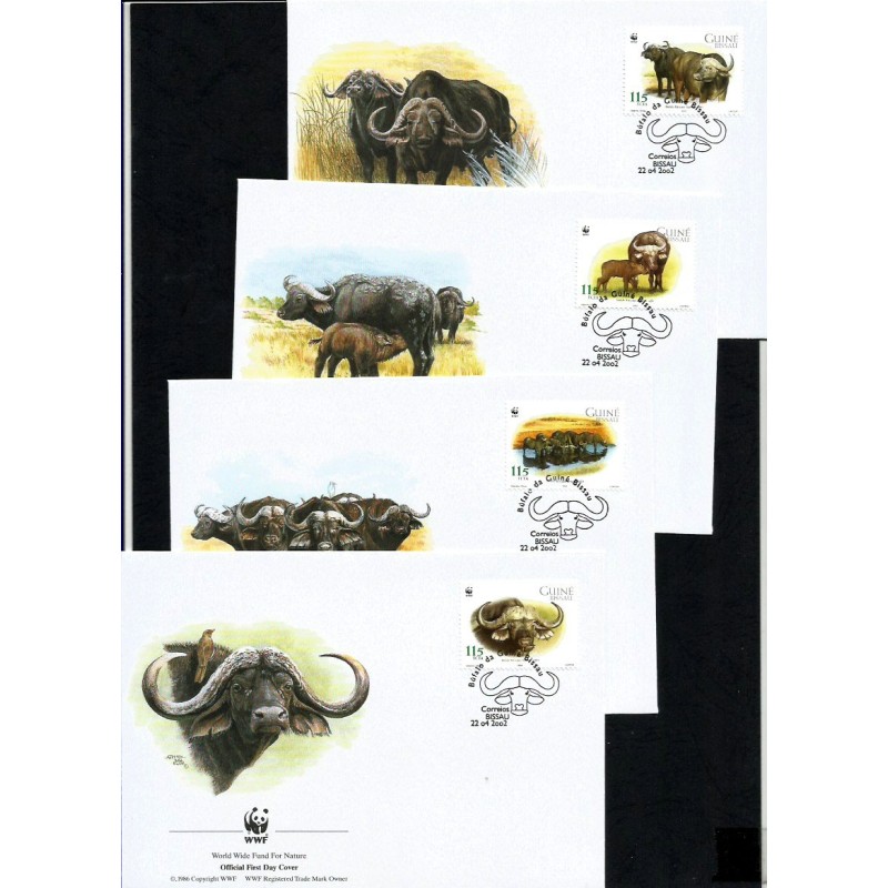Gwinea Bissau 2002, WWF: bawół. FDC