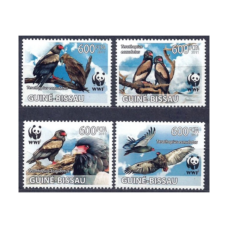 Gwinea Bissau 2011, WWF: ptak jastrząb kuglarz **