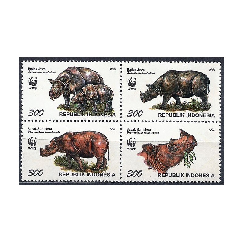 Indonezja 1996, WWF: nosorożec **