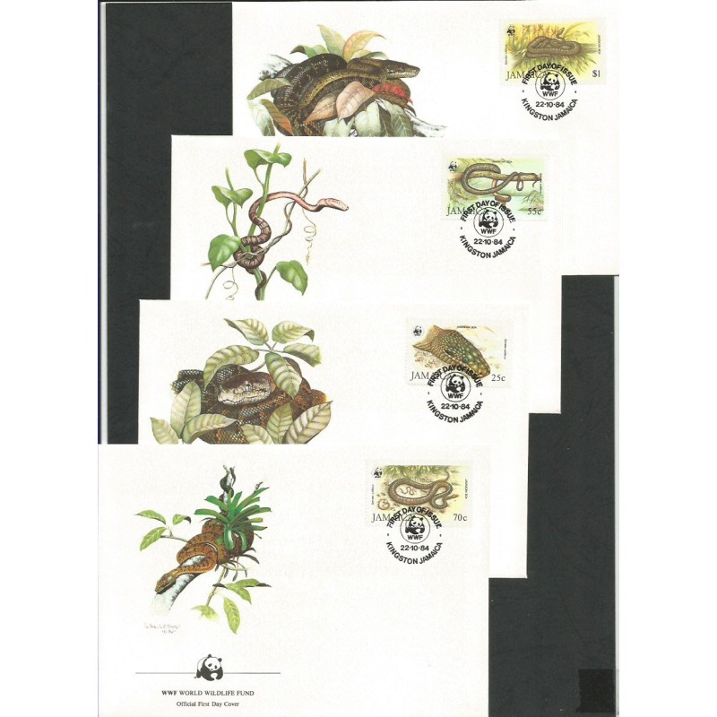 Jamajka 1984, WWF: wąż. FDC