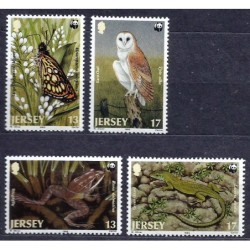 Jersey 1989, WWF: sowa motyl jaszczurka żaba **