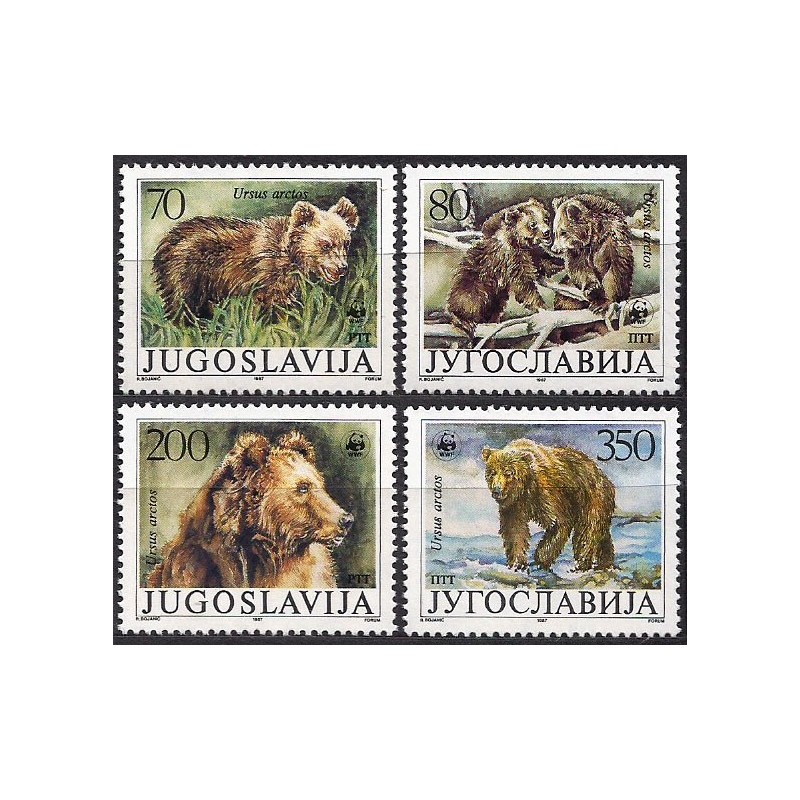 Jugosławia 1988, WWF: niedźwiedź **