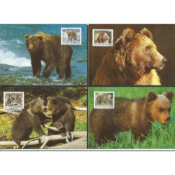 Jugosławia 1988, WWF: niedźwiedź. Karty maksimum