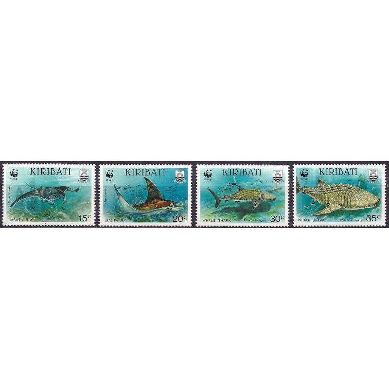 Kiribati 1991, WWF: ryba manta **
