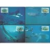 Kiribati 1991, WWF: ryba manta. Karty maksimum