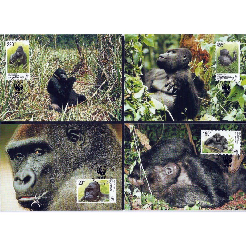 Kongo 2002, WWF: małpa. Karty maksimum