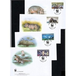 Kongo 2006, WWF: hipopotam. FDC