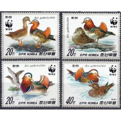 Korea Pn 1987, WWF: ptaki kaczki **