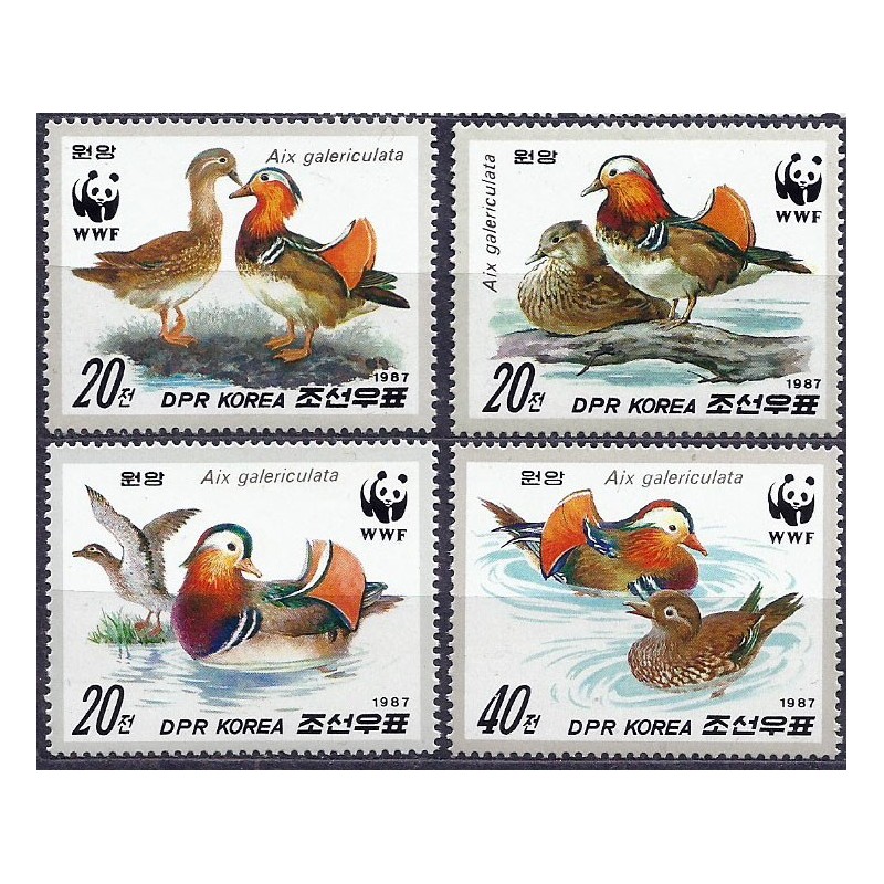 Korea Pn 1987, WWF: ptaki kaczki **