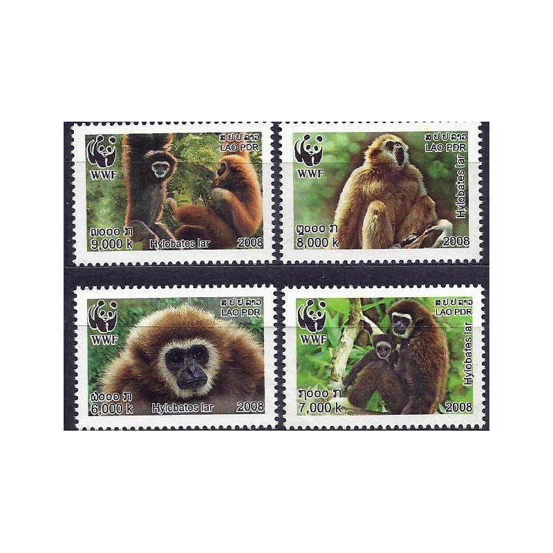 Laos 2008, WWF: małpy **