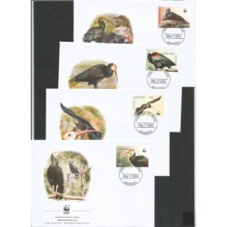 Lesotho 2004, WWF: ptak ibis. FDC