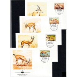 Libia 1987, WWF: gazela. FDC