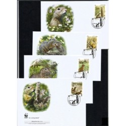 Macedonia 2011, WWF: wiewiórka. FDC