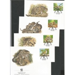 Malezja 1995, WWF: pantera mglista. FDC