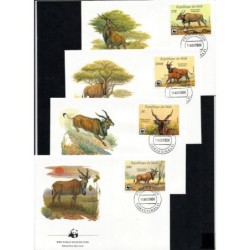 Mali 1986, WWF: antylopa Derbiego. FDC