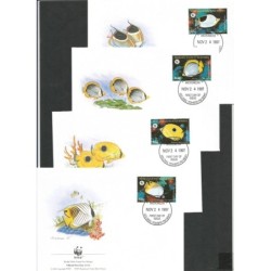 Mikronezja 1997, WWF: ryby. FDC