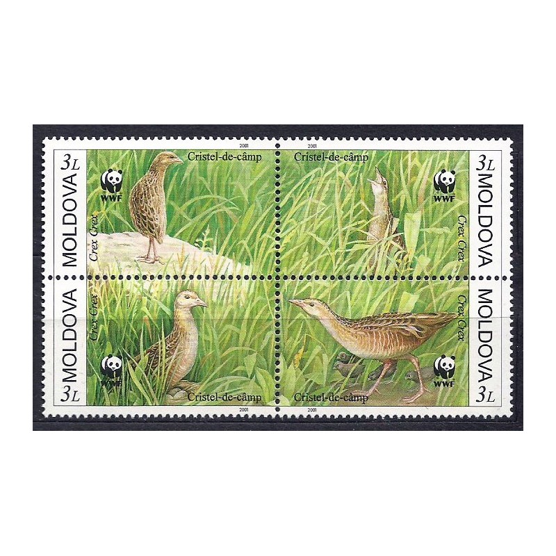 Mołdawia 2001, WWF: ptak derkacz **